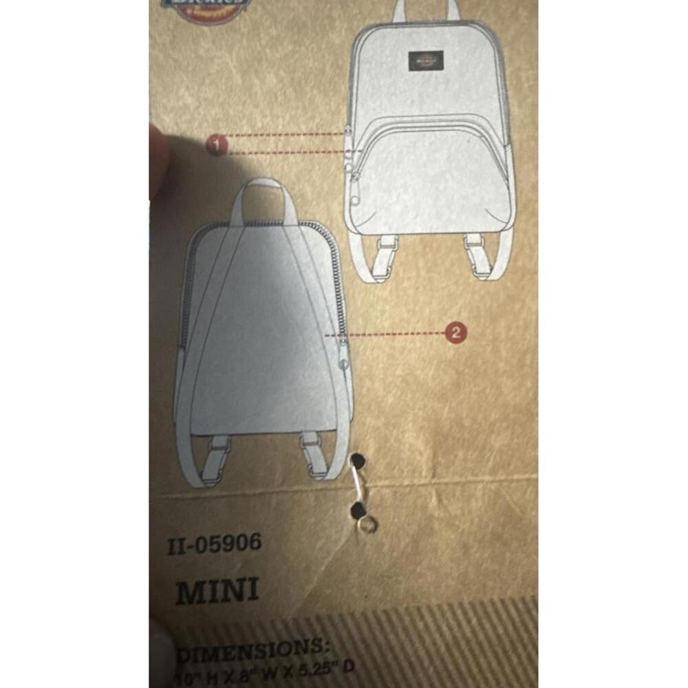 Dickies | Silver Iridescent Holographic Mini Festival Backpack - Picture 6 of 10